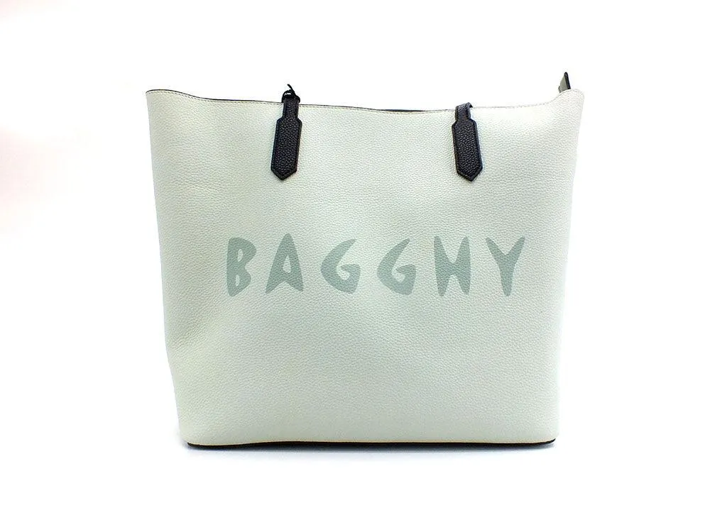 BAGGHY Borsa Shoppping Logo Multicolor Verde Acqua GQ7410