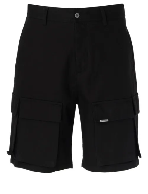 Bermuda Baggy Cargo Represent in cotone nero