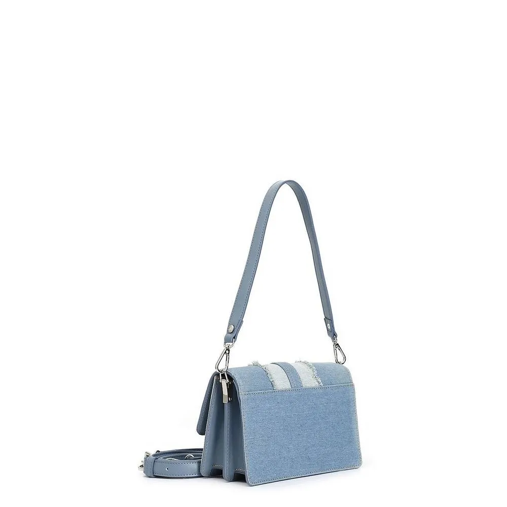 Borsa a Spalla in Denim Patchwork