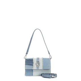 Borsa a Spalla in Denim Patchwork