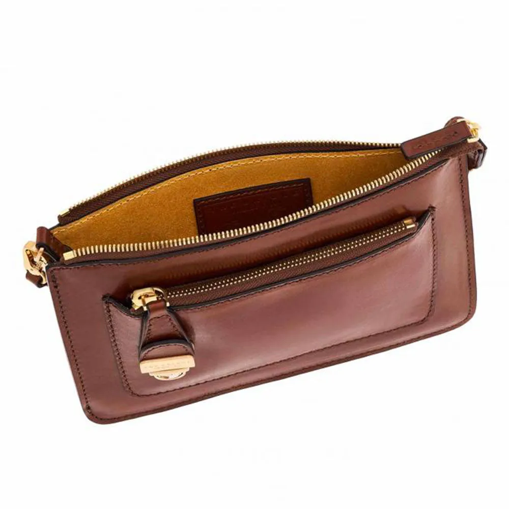 Borsa Donna a Spalla THE BRIDGE linea Rustici in Pelle Marrone