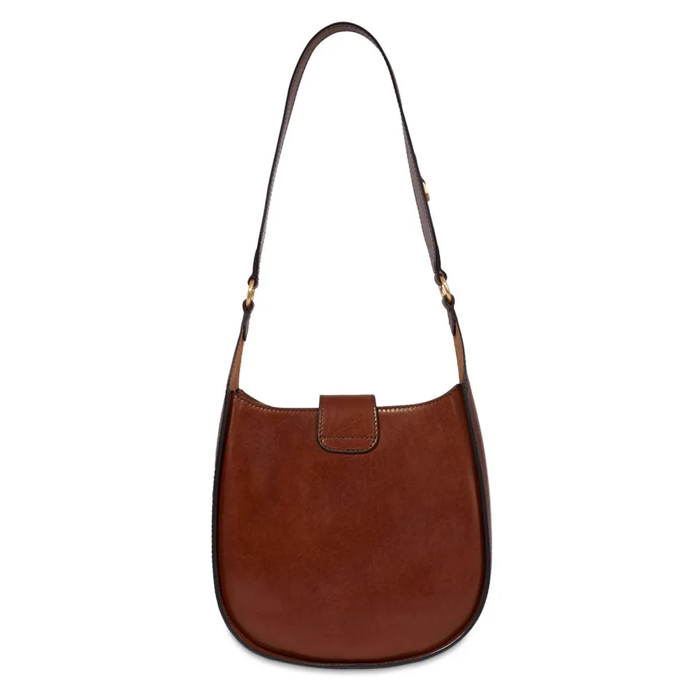 Borsa Donna Hobo THE BRIDGE linea Dora in Pelle Marrone