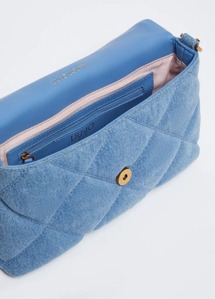 Borsa lapuffy in denim liu jo