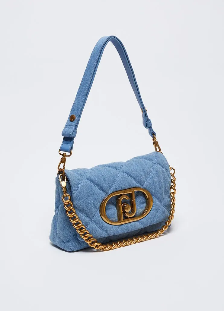 Borsa lapuffy in denim liu jo