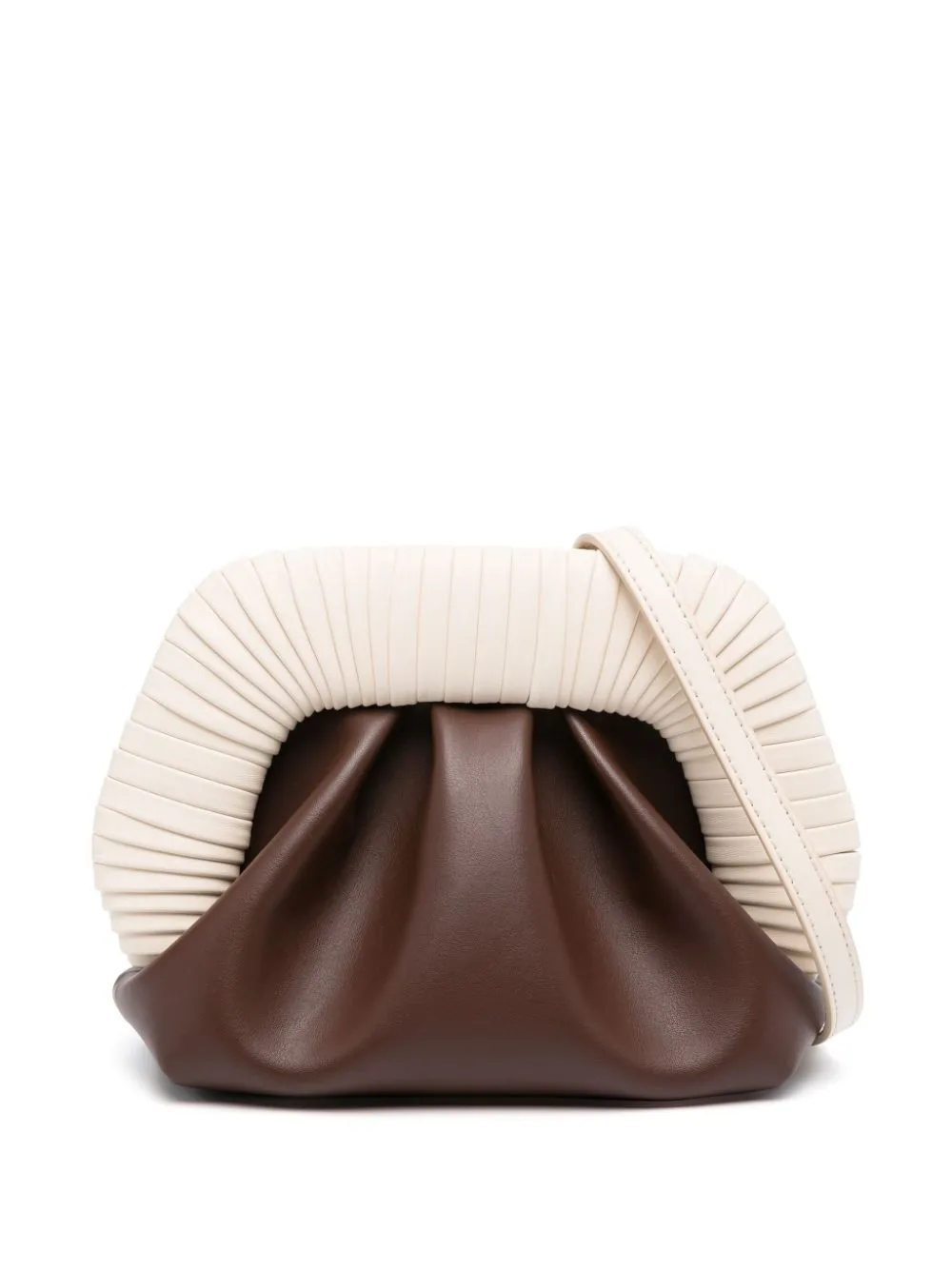 Borsa mini gea in marrone e beige - donna