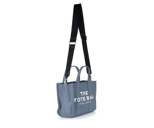 Borsa The Marc Jacobs Small Traveler Tote Bag in tessuto azzurro