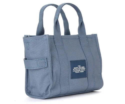 Borsa The Marc Jacobs Small Traveler Tote Bag in tessuto azzurro