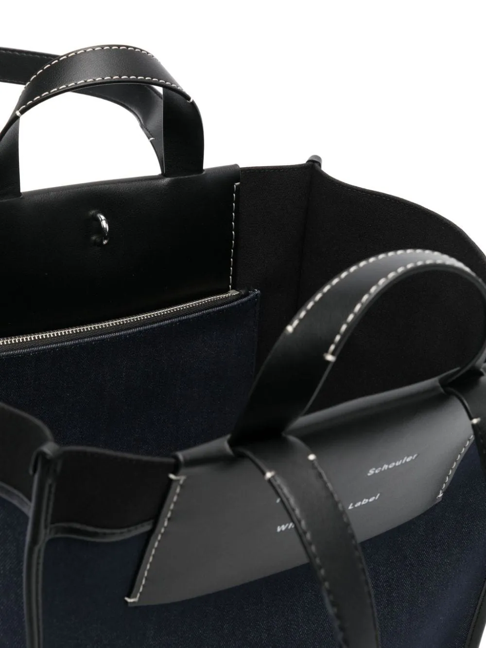 Borsa tote Morris grande in blu e nero Proenza schouler white label - donna