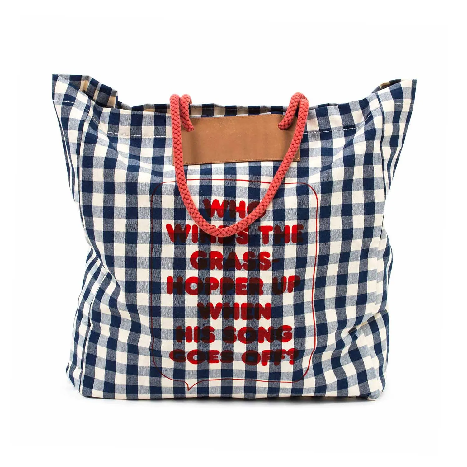 Borsa Tote Vichy Blu Bambina Teen