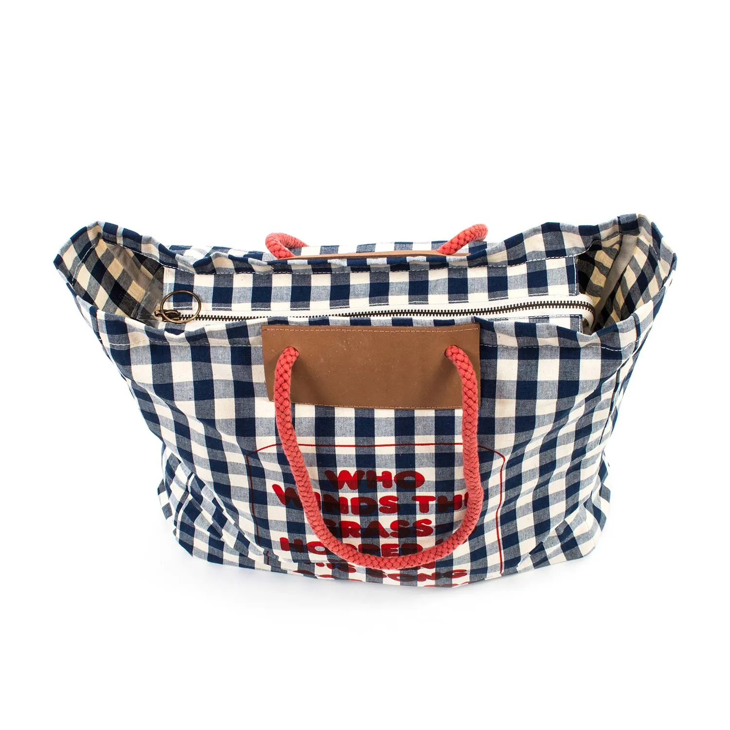 Borsa Tote Vichy Blu Bambina Teen