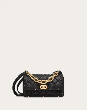 BORSA VALENTINO GARAVANI ROCKSTUD SPIKE IN NAPPA PATCHWORK