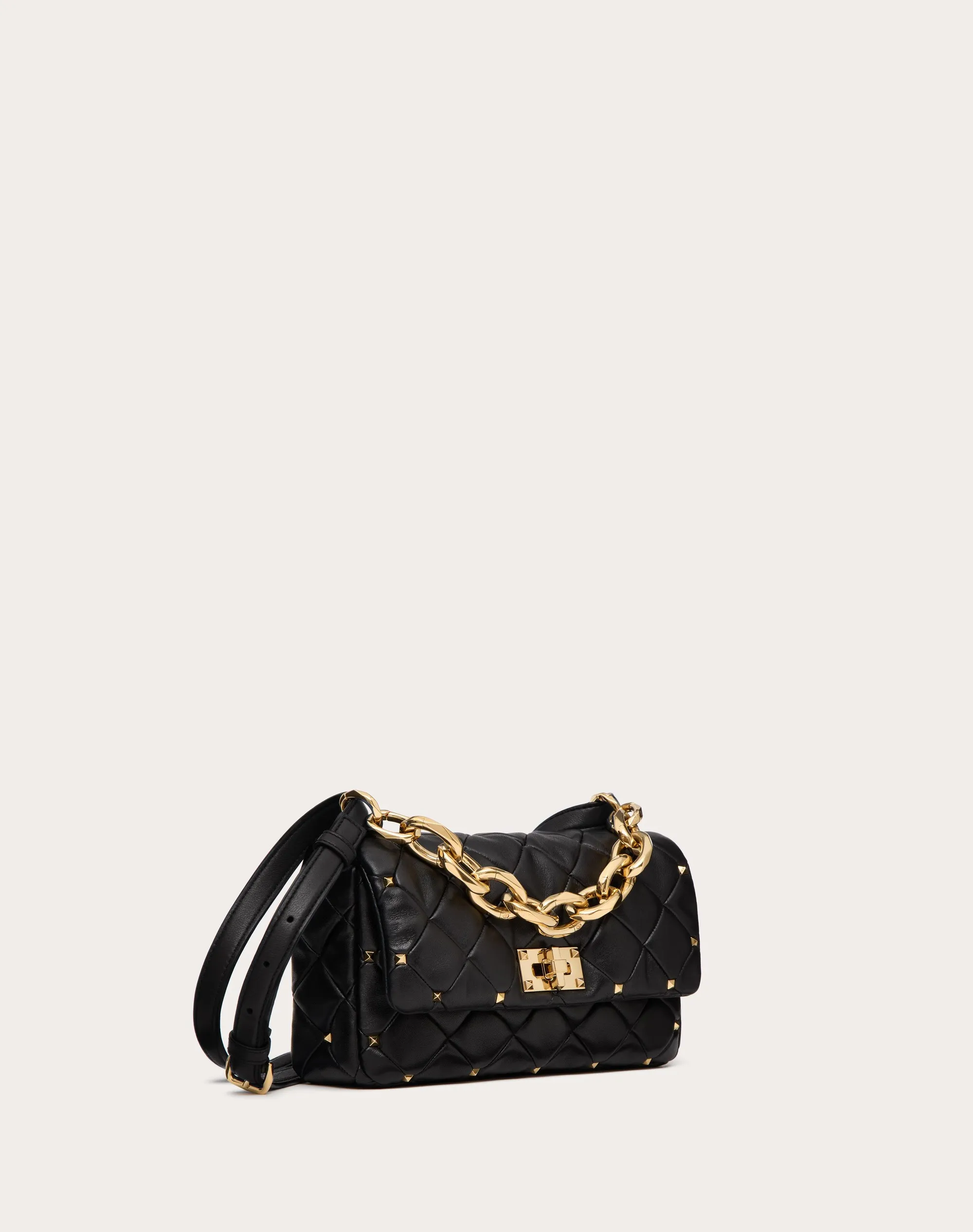 BORSA VALENTINO GARAVANI ROCKSTUD SPIKE IN NAPPA PATCHWORK