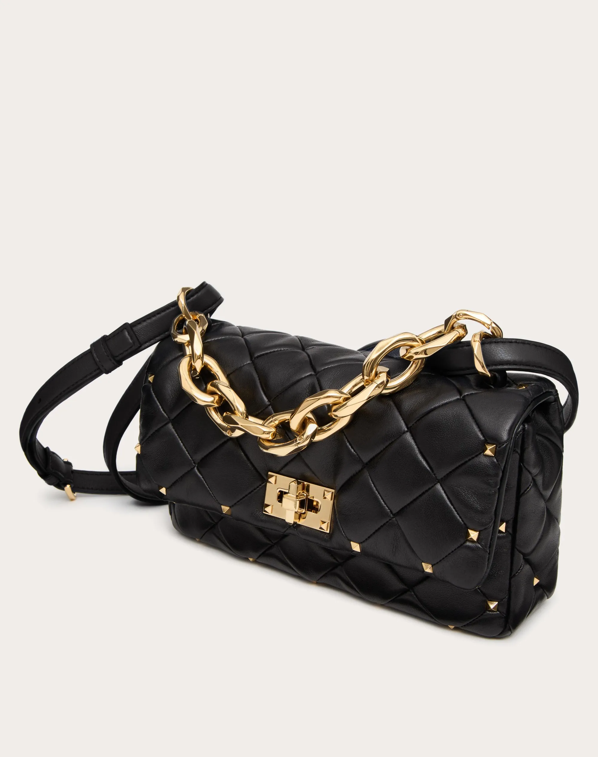 BORSA VALENTINO GARAVANI ROCKSTUD SPIKE IN NAPPA PATCHWORK