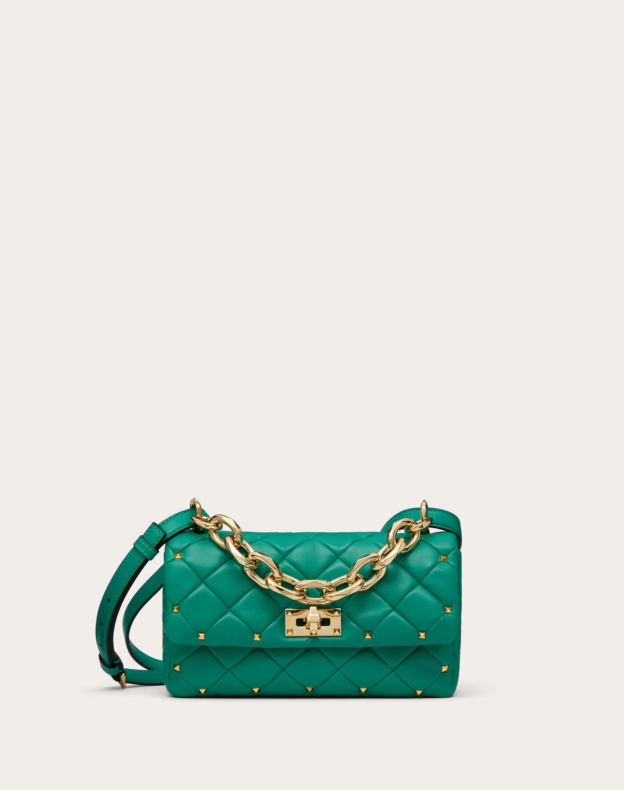 BORSA VALENTINO GARAVANI ROCKSTUD SPIKE IN NAPPA PATCHWORK