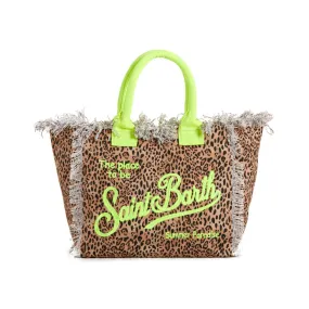 Borsa Vanity In Canvas Sand Leopard 94 Emb