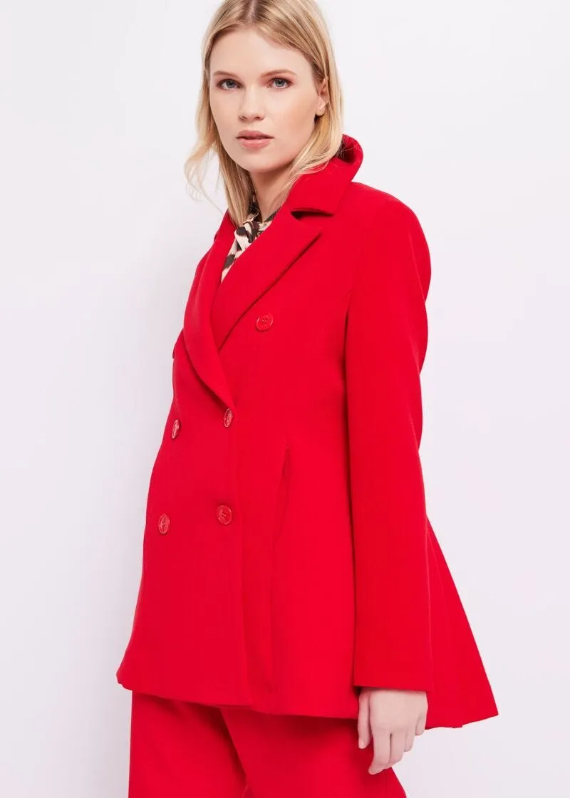 Cappotto in crêpe stretch