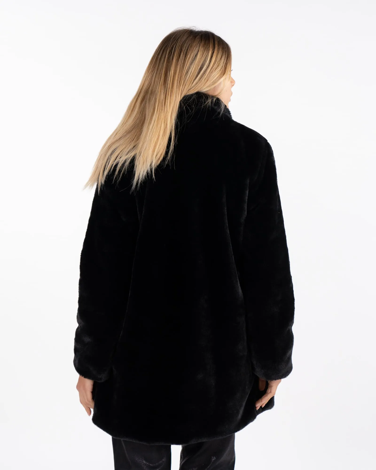 Cappotto in pelliccia - NERO