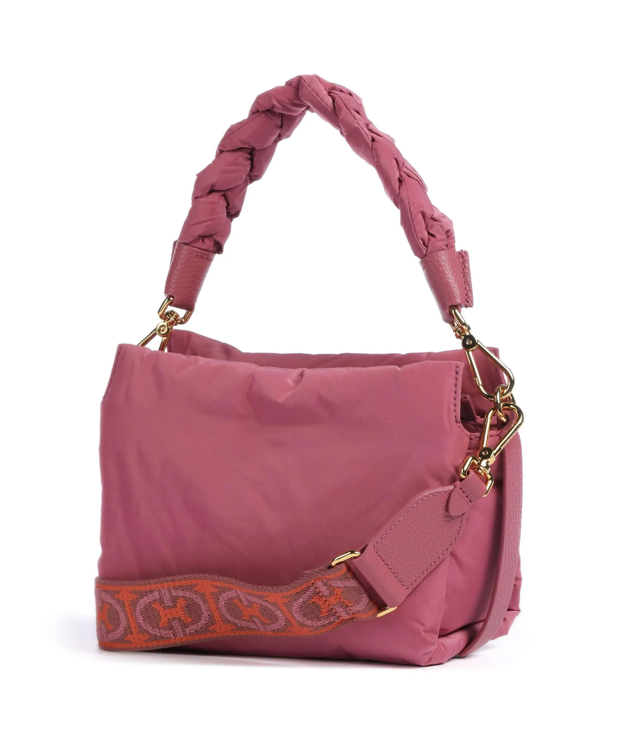  Coccinelle Boheme Puffy Nylon Borsa a mano nylon rosa antico  