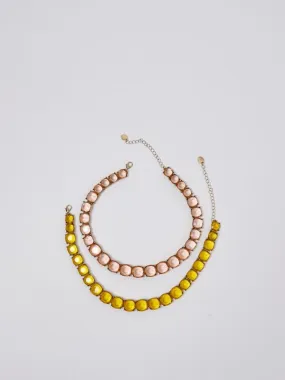 Collana donna Maliparmi con strass Rosa-Giallo