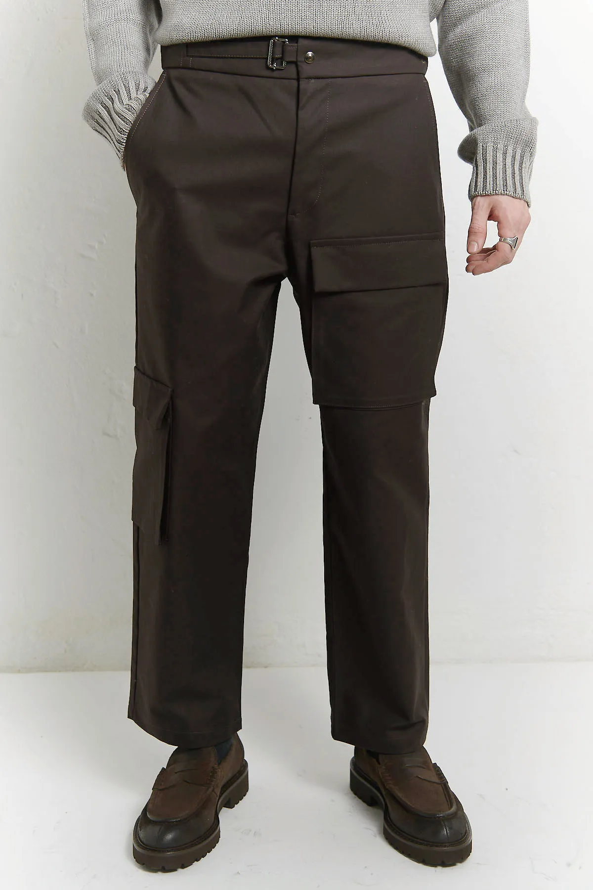 Costumein Pantalone cargo in Gabardina di cotone