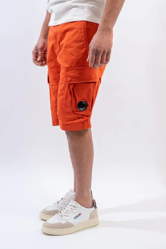 CP COMPANY STRETCH SATEEN CARGO SHORTS 14CMBE116A005694G