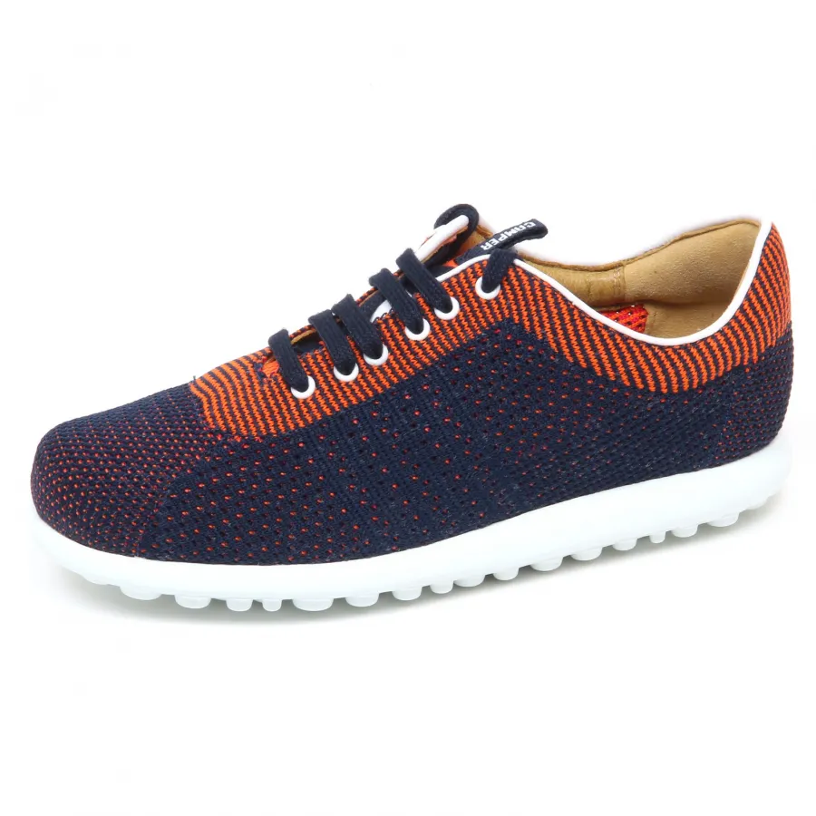 E8294 (without box) sneaker donna blu/orange CAMPER scarpe tissue shoe woman