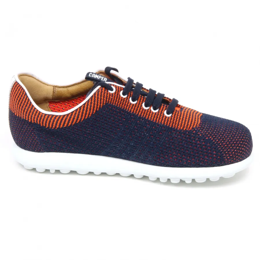 E8294 (without box) sneaker donna blu/orange CAMPER scarpe tissue shoe woman