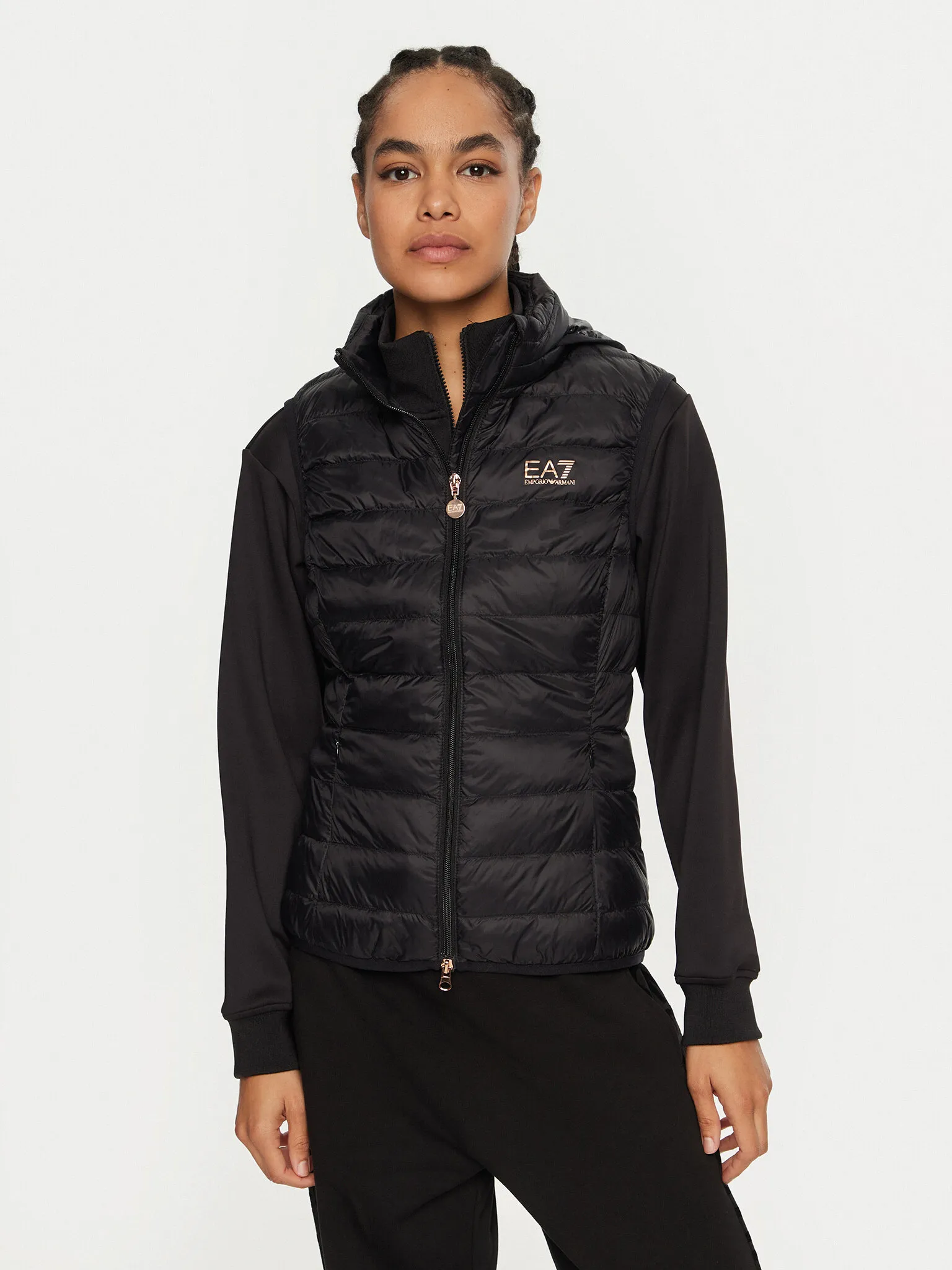 EA7 – SMANICATO GILET IN PIUMA