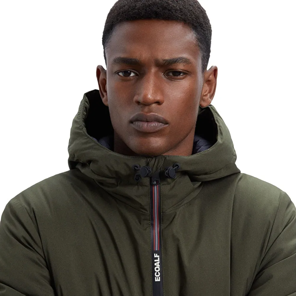 Ecoalf Parka Con Cappuccio Verde Uomo