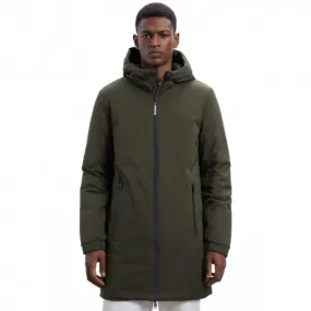 Ecoalf Parka Con Cappuccio Verde Uomo