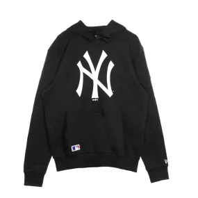 Felpa Cappuccio Uomo Mlb Team Logo Hoody Neyyan Black/white