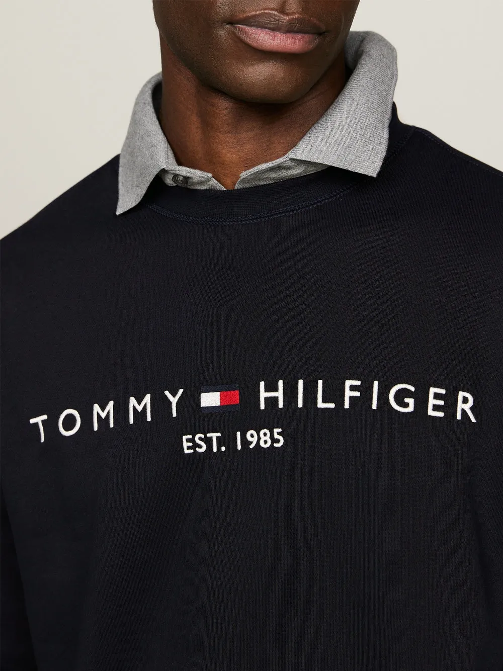 Felpa girocollo Tommy logo