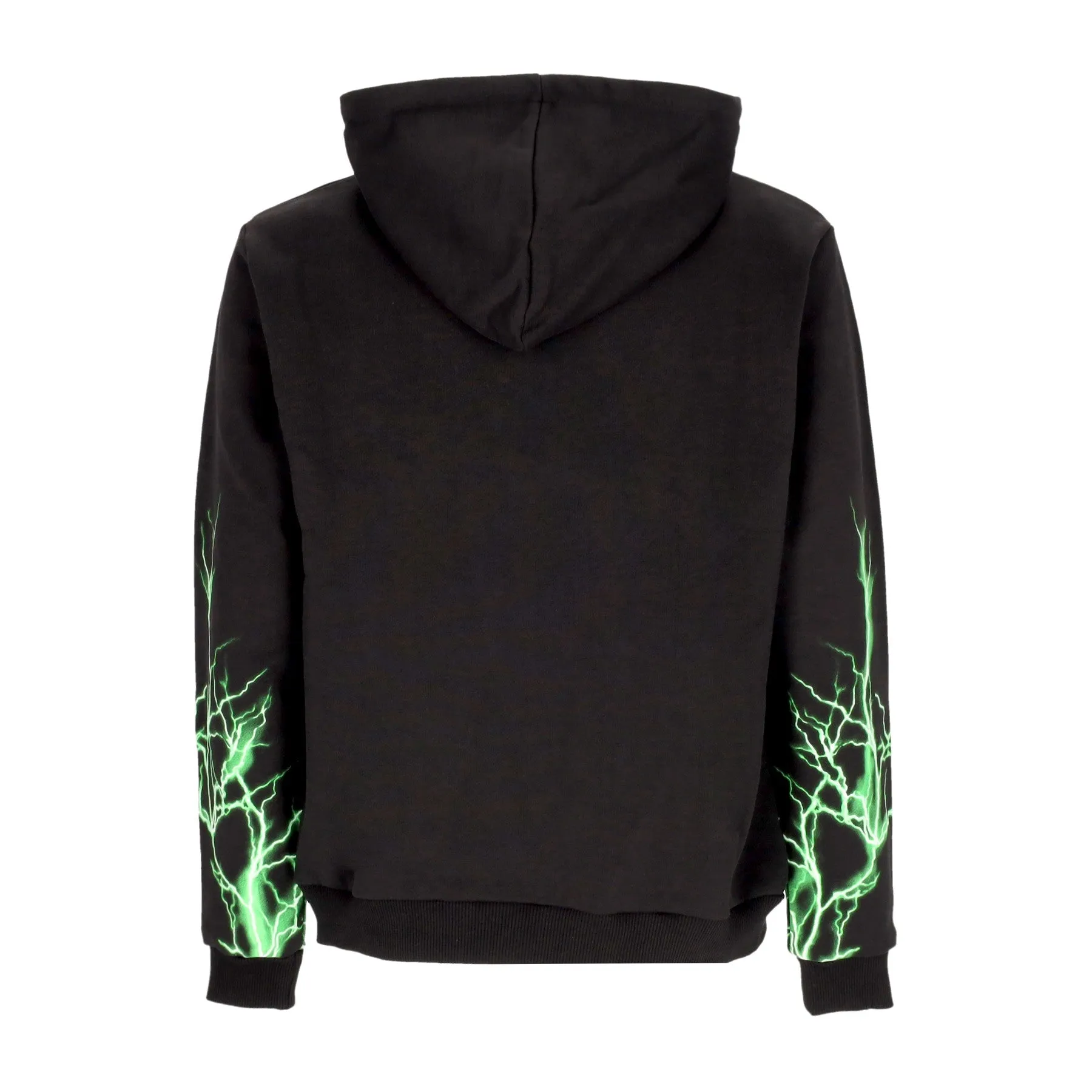 Felpa Leggera Cappuccio Uomo Lightning Hoodie Black/green