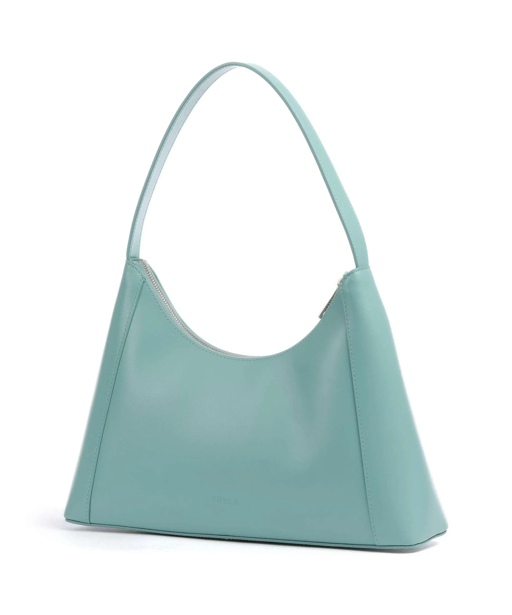  Furla Diamante S Borsa a spalla pelle verde blu  