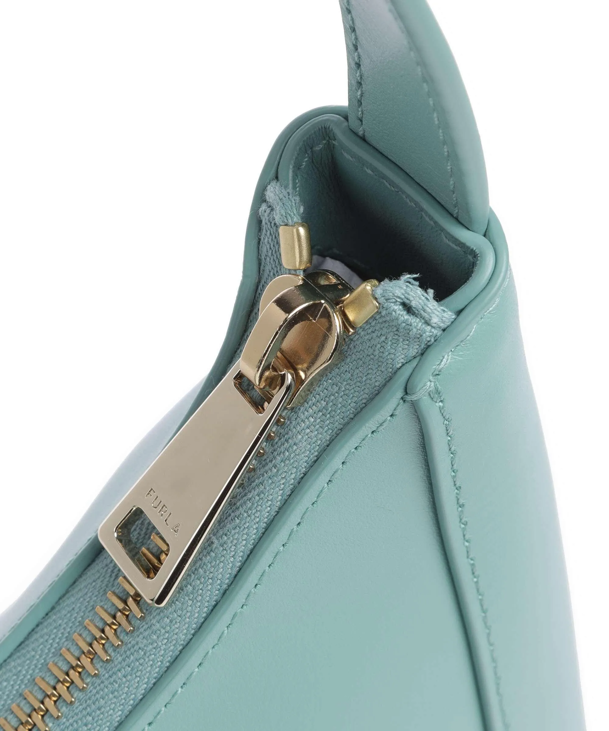  Furla Diamante S Borsa a spalla pelle verde blu  