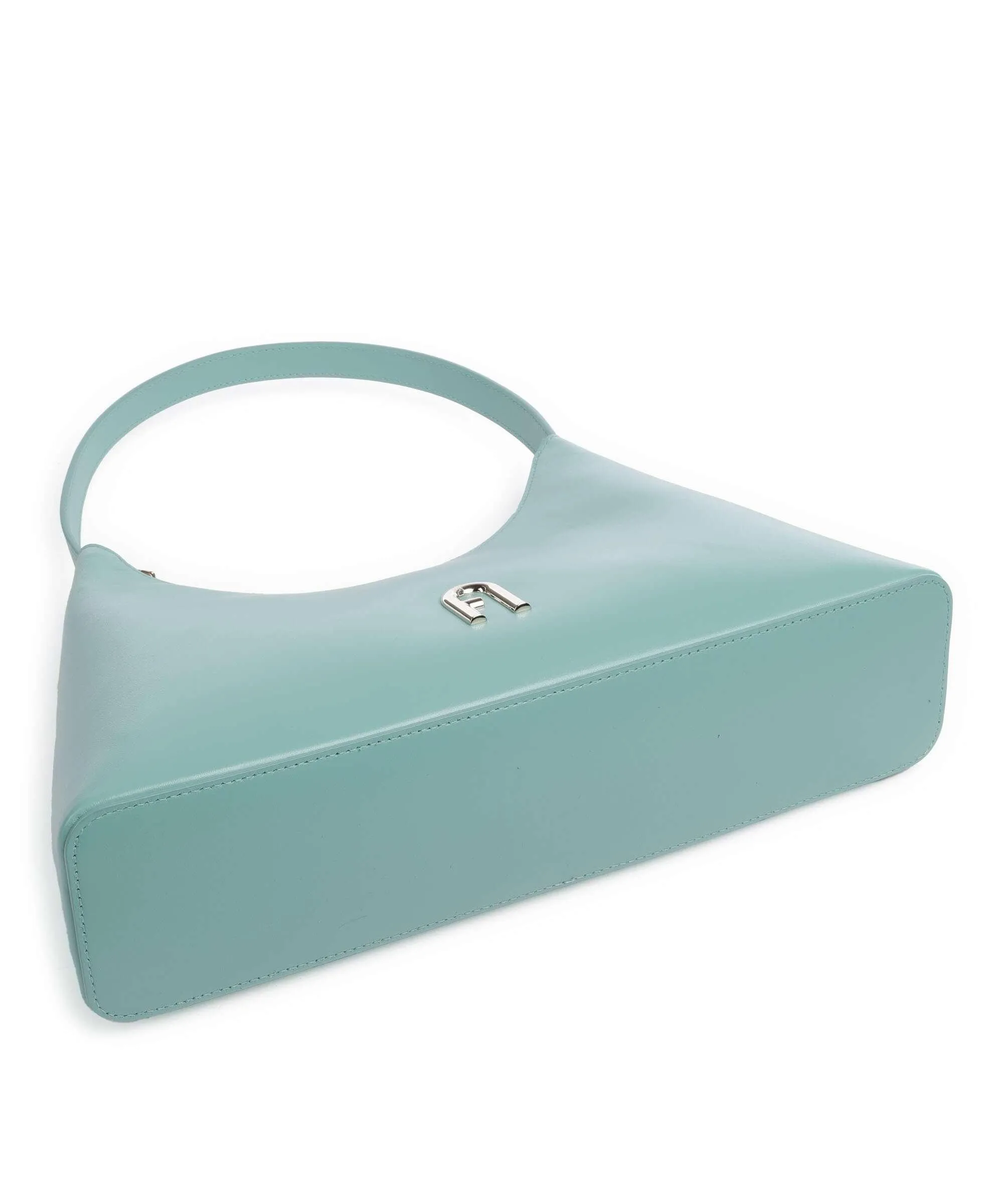  Furla Diamante S Borsa a spalla pelle verde blu  