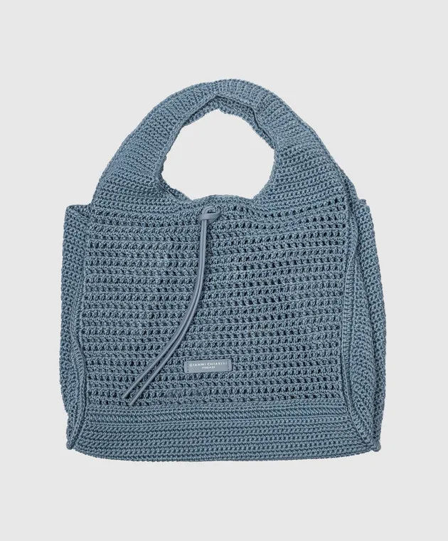 Gianni Chiarini Borsa tote traforata blu EUFORIA BS10815SMCRH