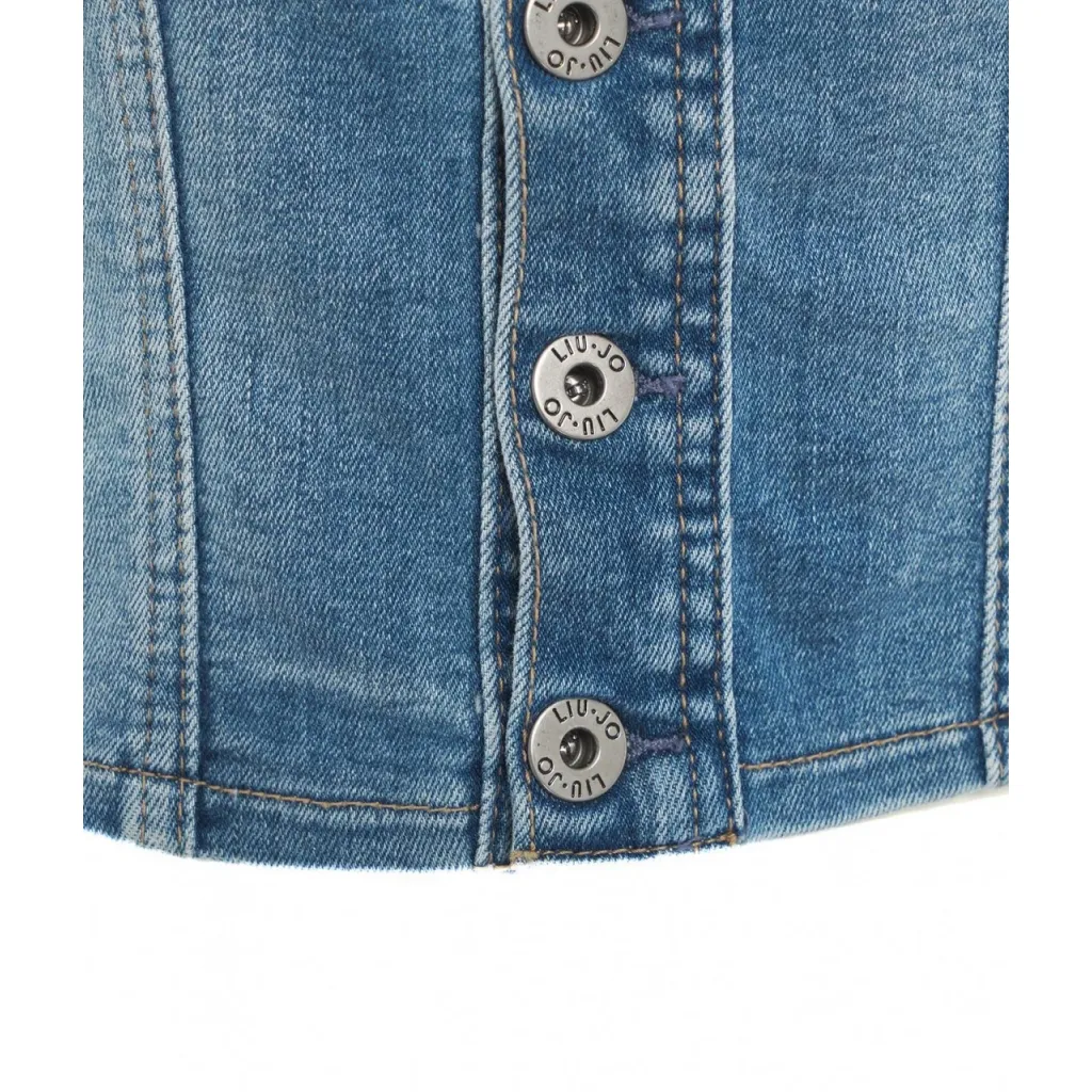 Gilet in denim blu