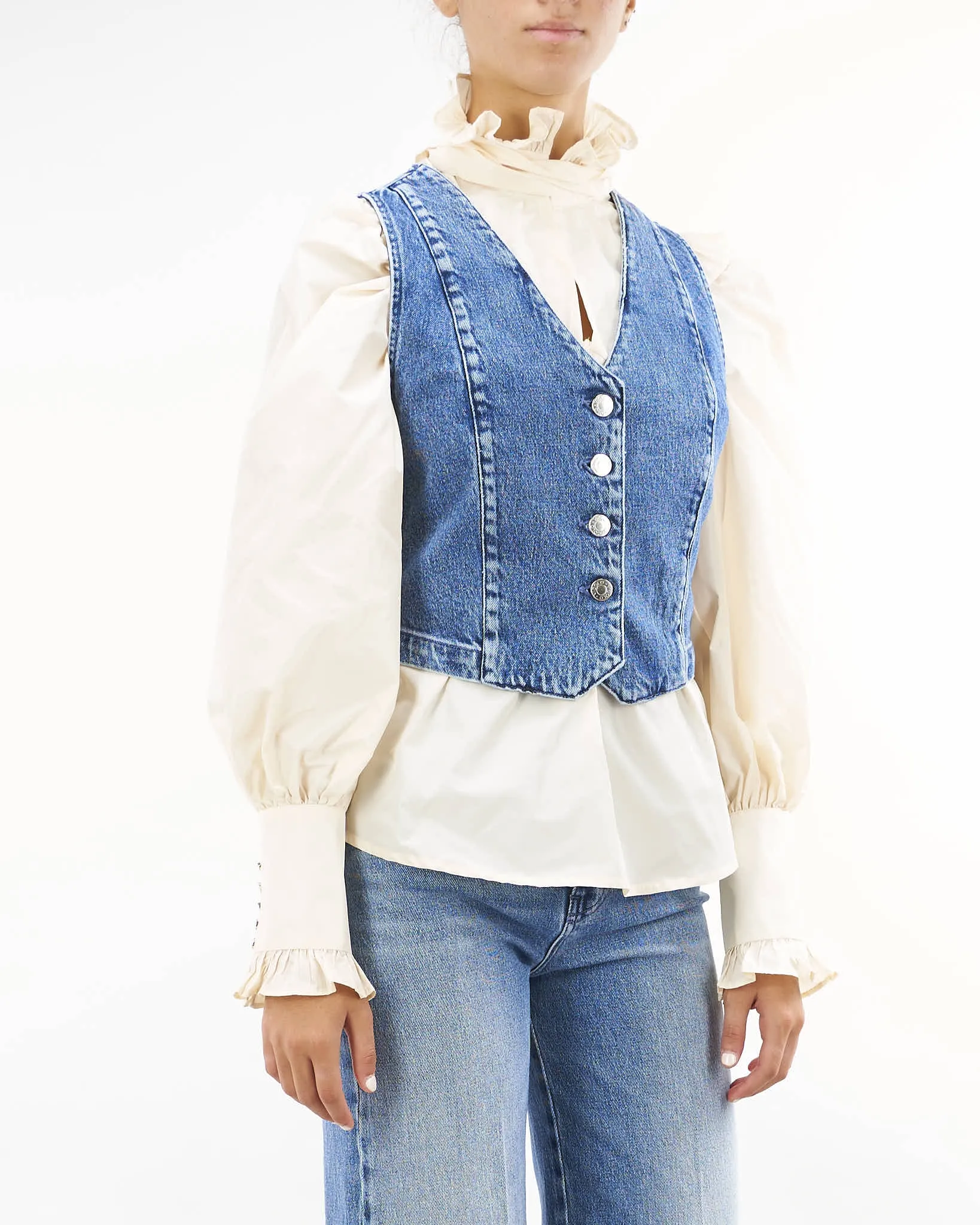 Gilet in denim Vicolo