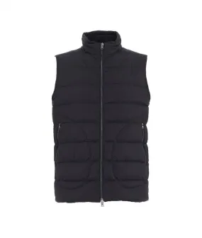 Gilet in piuma blu scuro blu scuro