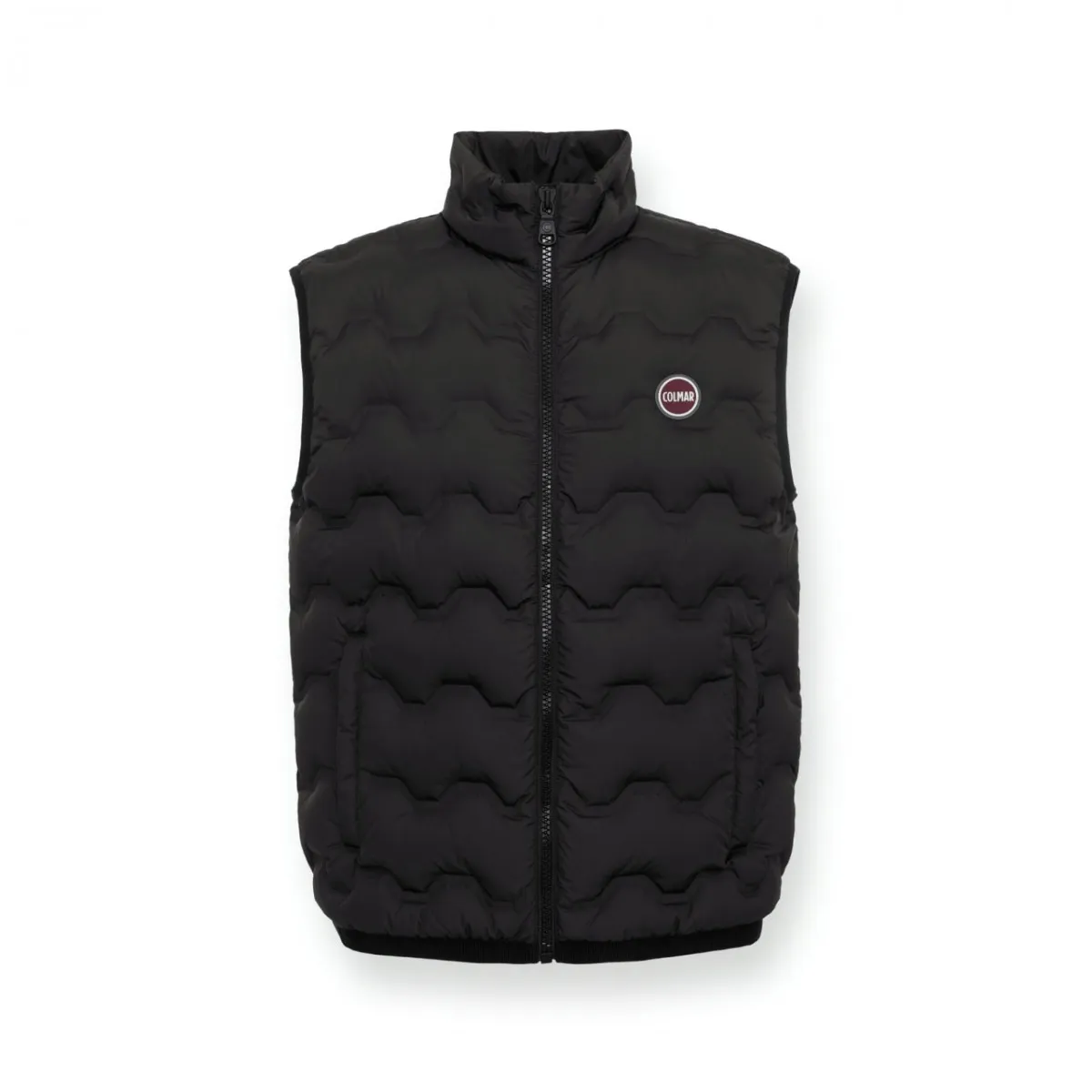 Gilet In Piuma Effetto Trapuntato Black