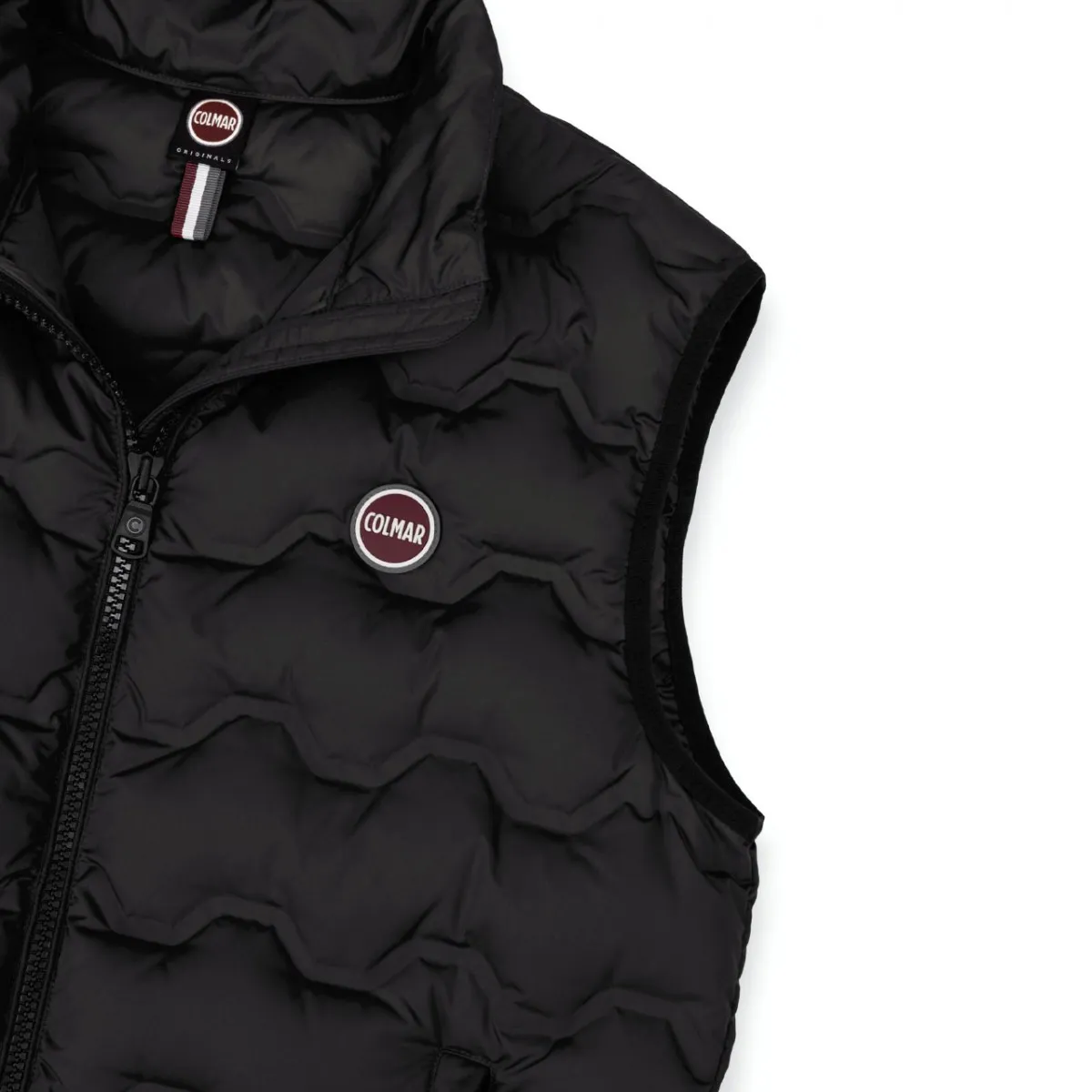 Gilet In Piuma Effetto Trapuntato Black