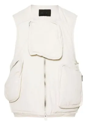 Gilet pooled in bianco - uomo