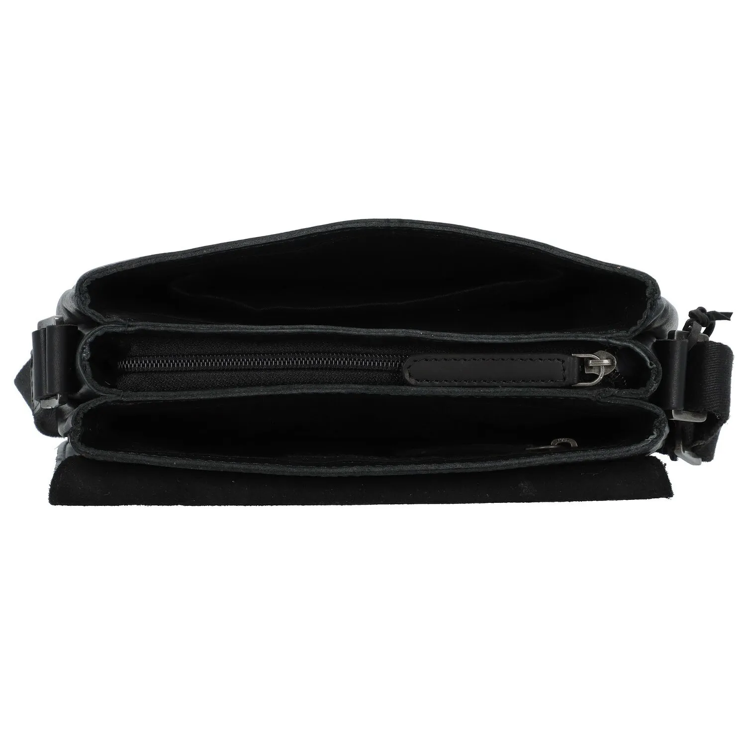 Greenburry Pure Black Borsa a tracolla Pelle 23 cm