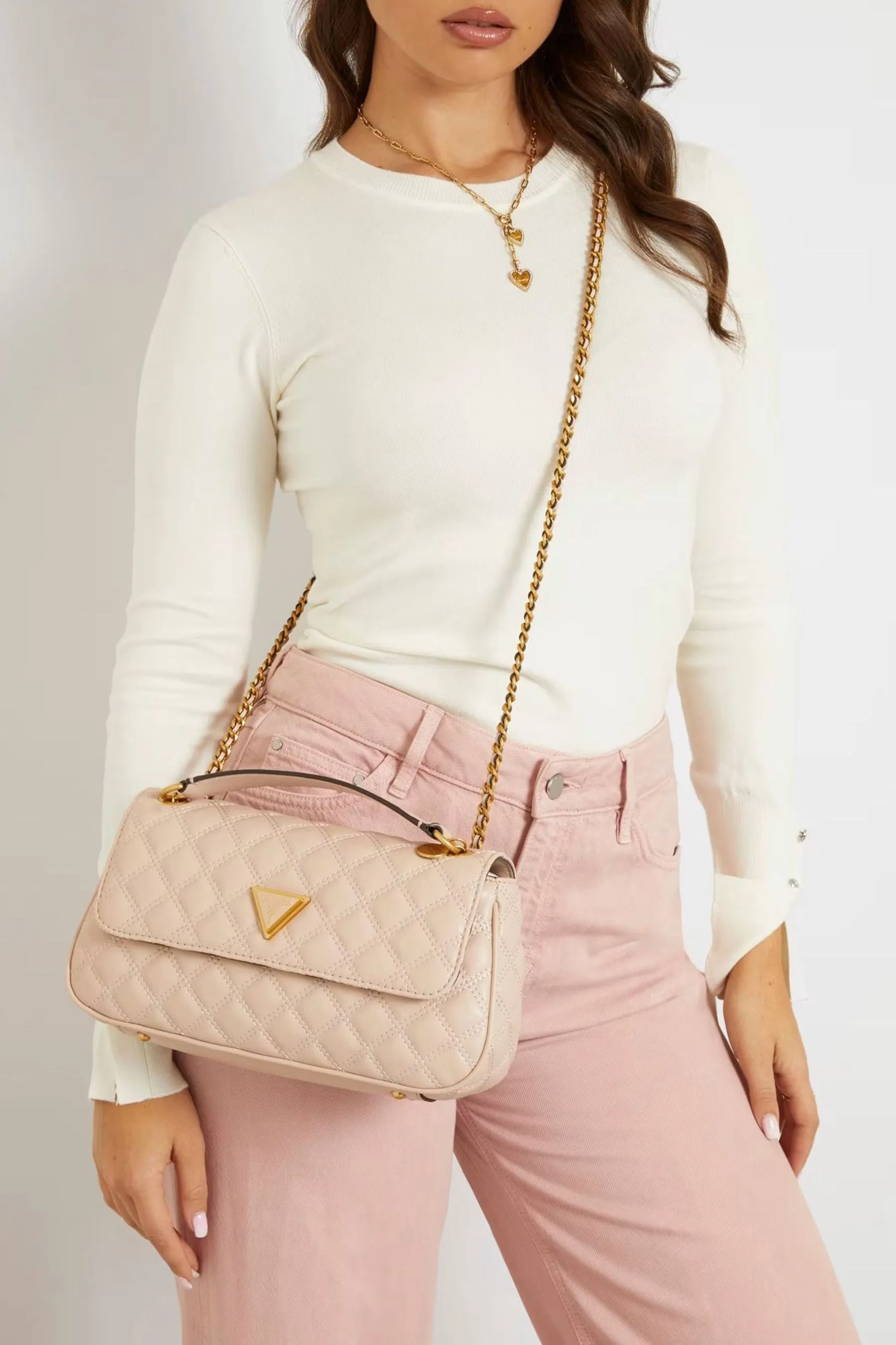 GUESS - Giully - Borsa double-face con patta a tracolla