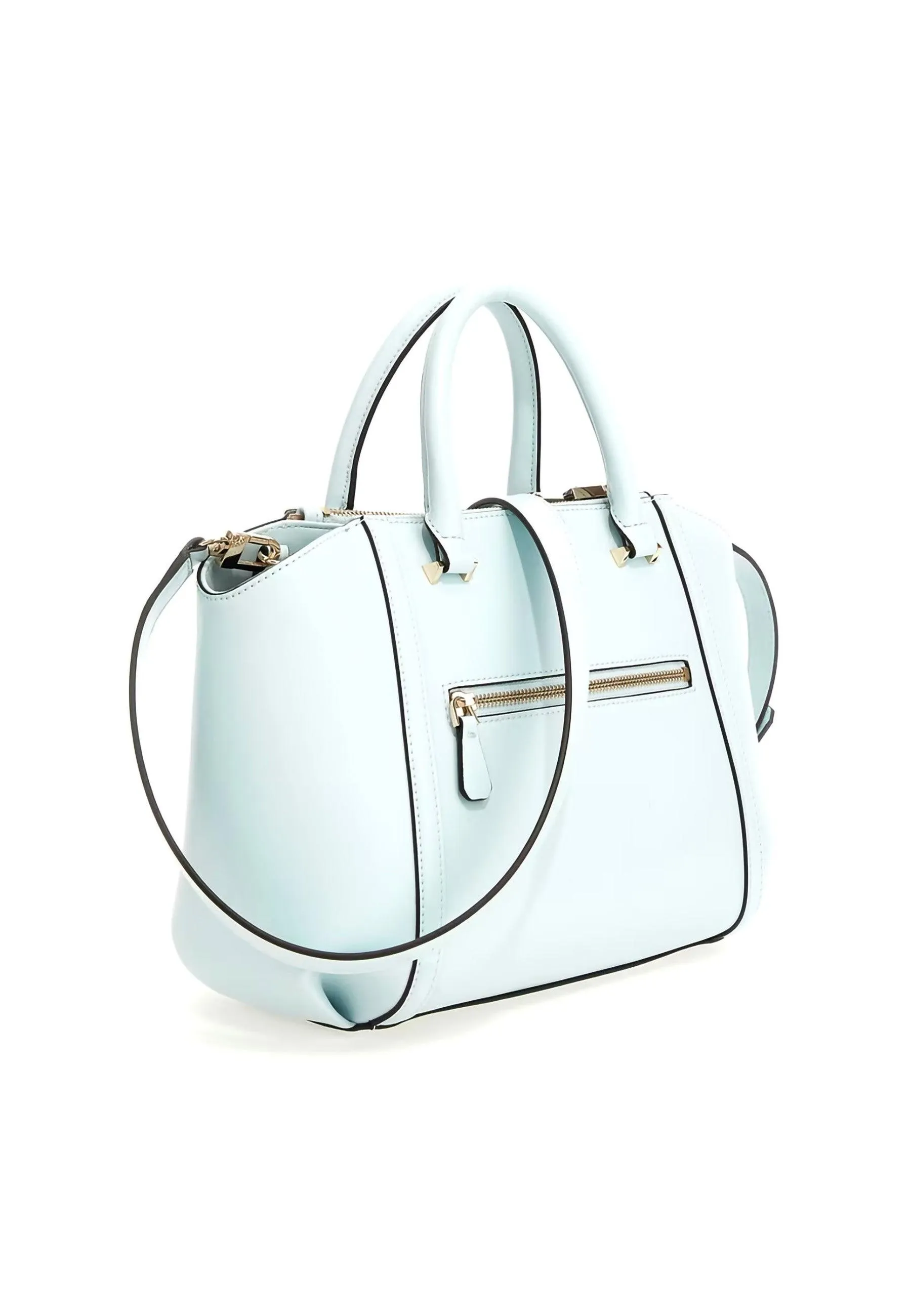 GUESS Leie Borsa Satchel Ice Blu VG875206