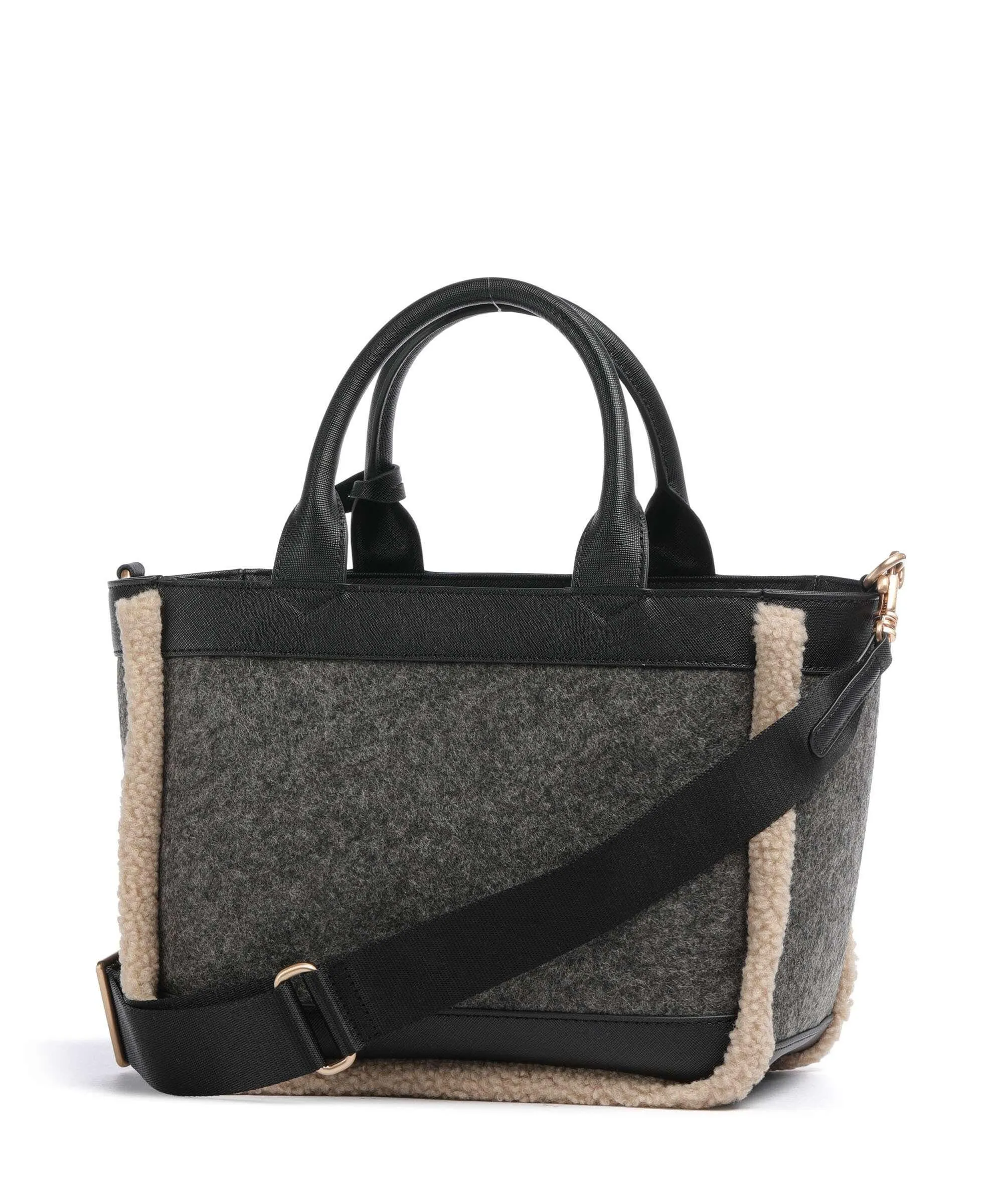  JOOP! Jeans Calduccio Yvette Borsa a mano infeltrimento, pelle sintetica, poliestere grigio scuro  