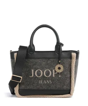  JOOP! Jeans Calduccio Yvette Borsa a mano infeltrimento, pelle sintetica, poliestere grigio scuro  