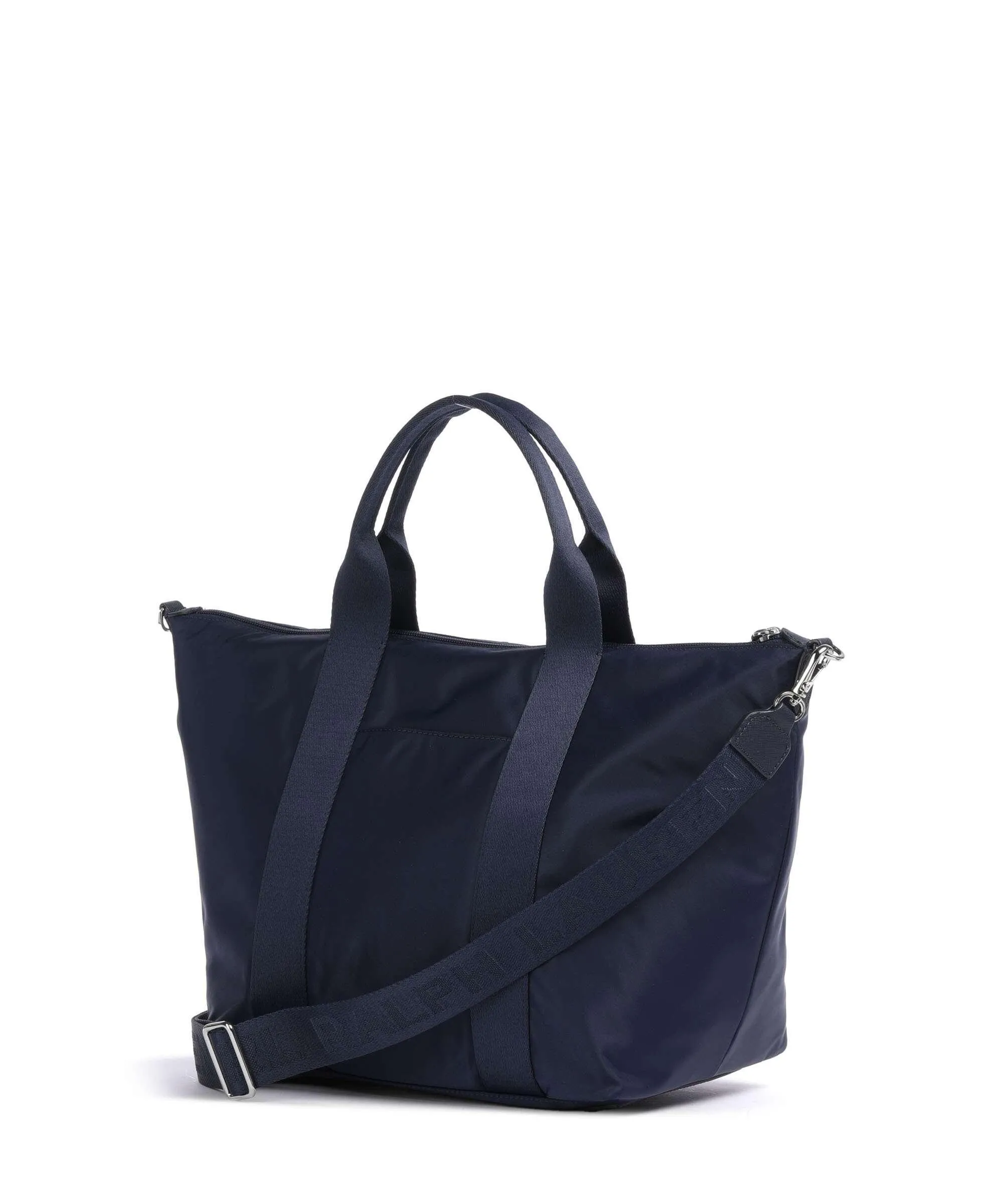  Lauren Ralph Lauren Stevie Medium Borsa a mano nylon riciclato navy  