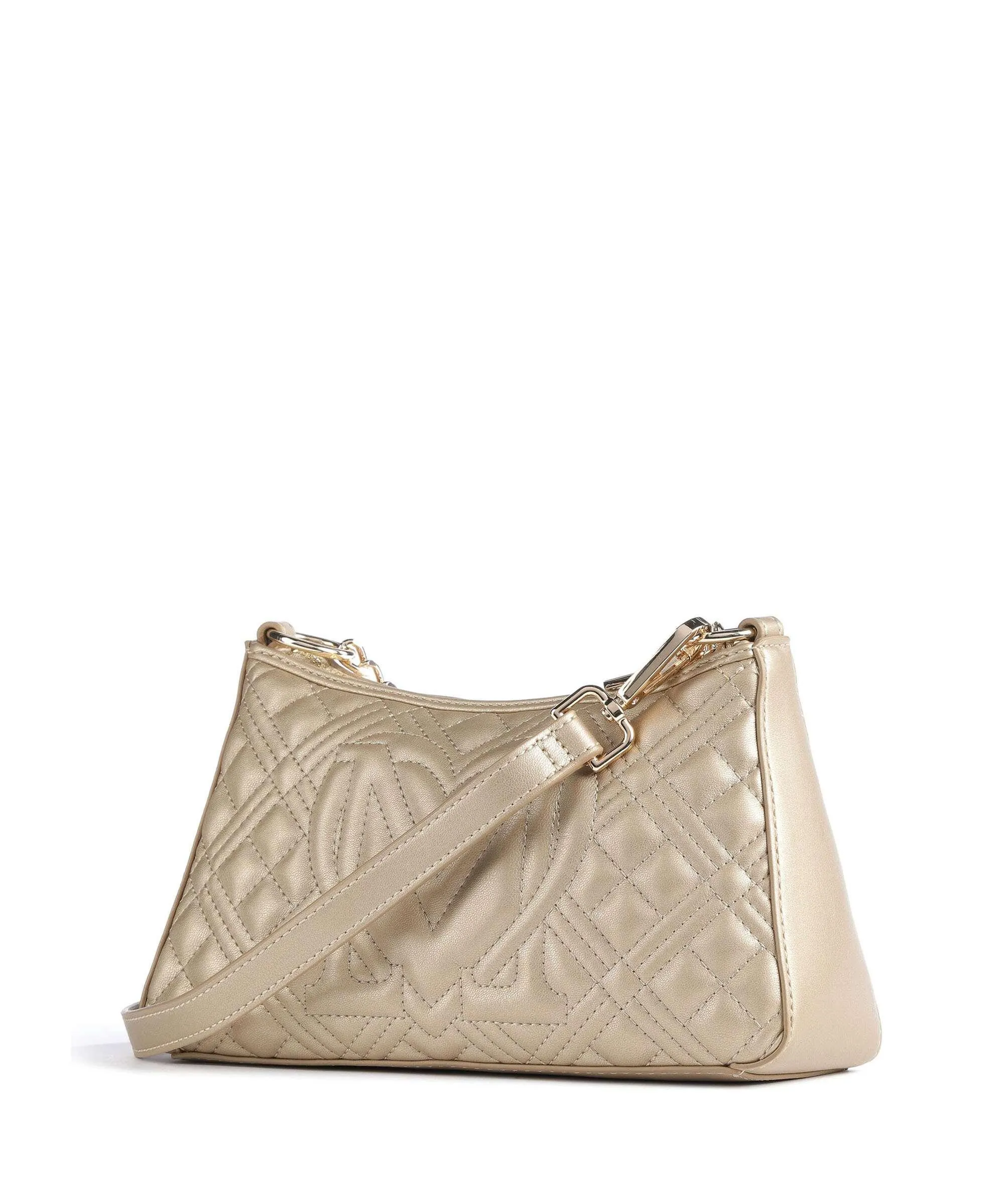  Love Moschino Quilted Borsa a tracolla pelle sintetica oro  